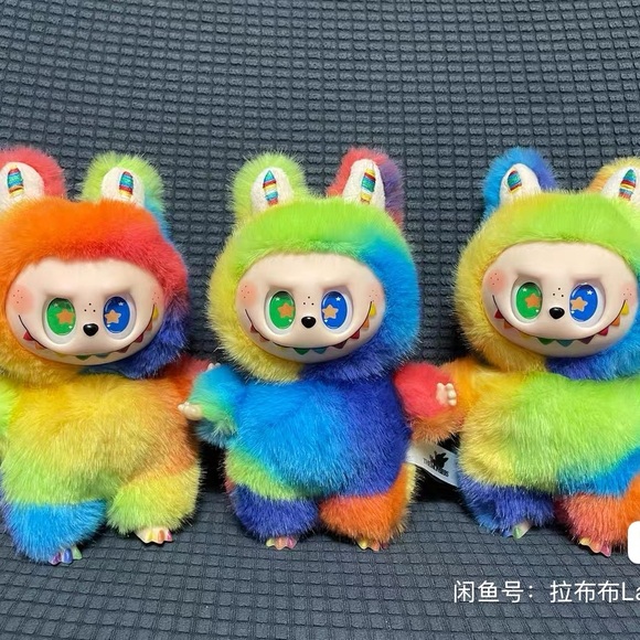 Rainbow Labubu Pendant Toy Charm - Picture 7 of 10